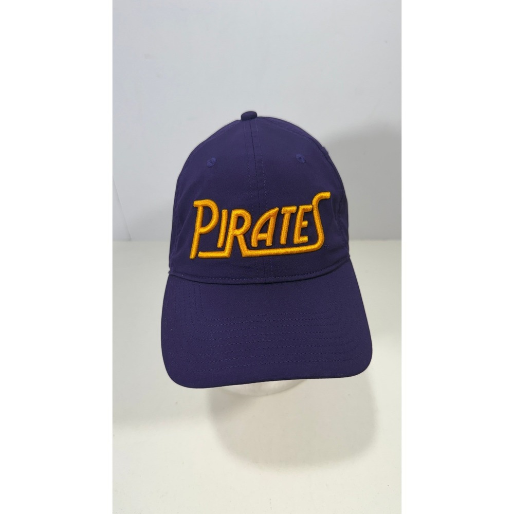 Adidas ECU Pirates Hat Mens Purple Gold Adjustable Strapback Baseball Cap OSFM